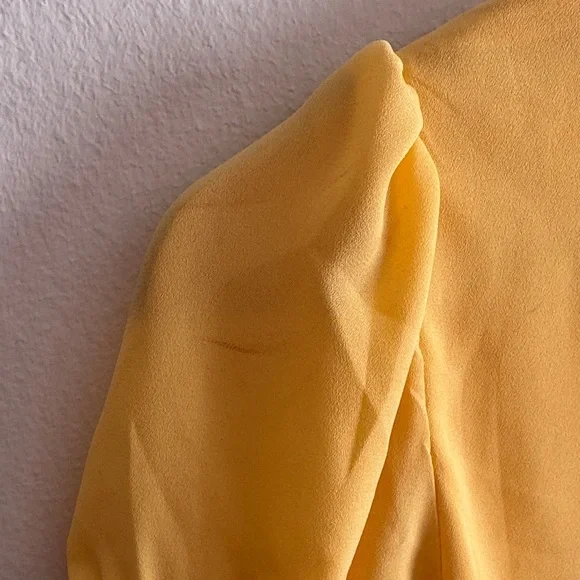 Ralph Lauren Yellow Puff Sleeve Dress - Picture 7 of 9